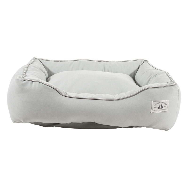 ふわふわペットベッド 50×40×17cm グレー