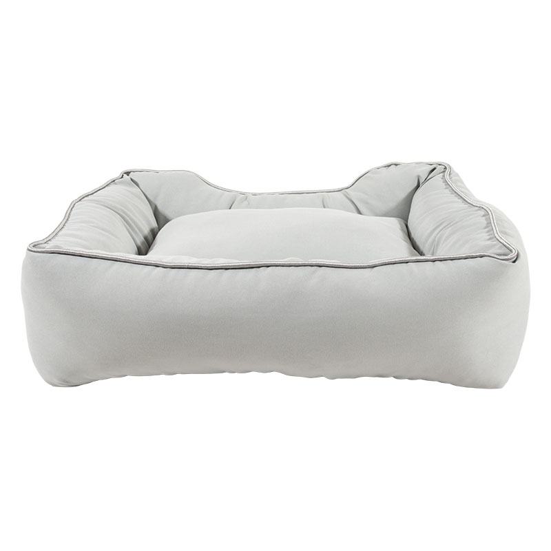 ふわふわペットベッド 50×40×17cm グレー