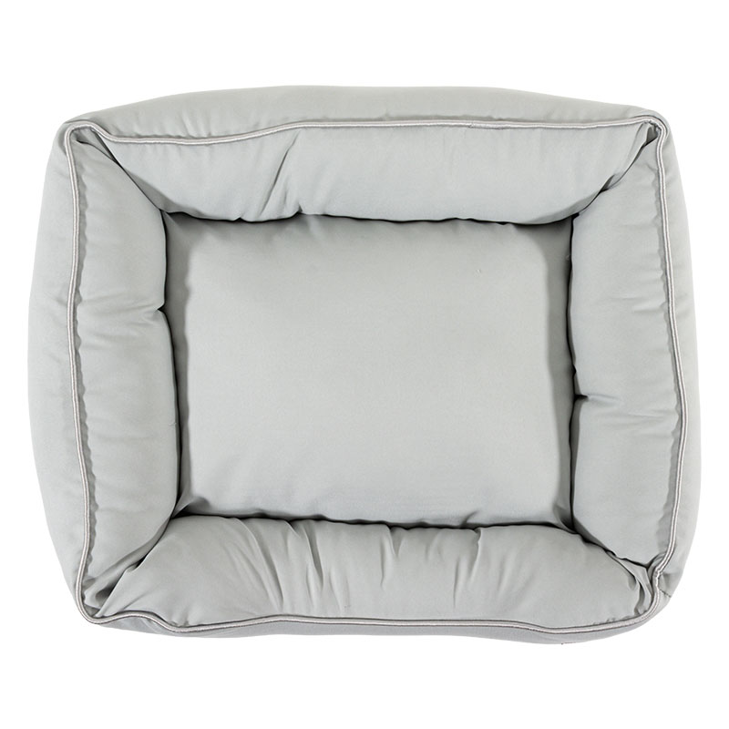 ふわふわペットベッド 50×40×17cm グレー