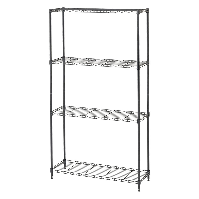 カラーシェルフ4段85W ブラック MX85-4BK