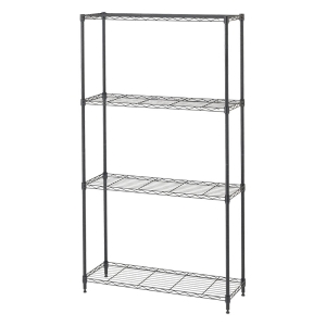 カラーシェルフ4段85W ブラック MX85-4BK