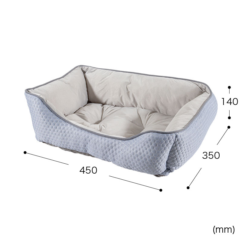 冷感ペットベッド Sサイズ 45×35×14cm パープル