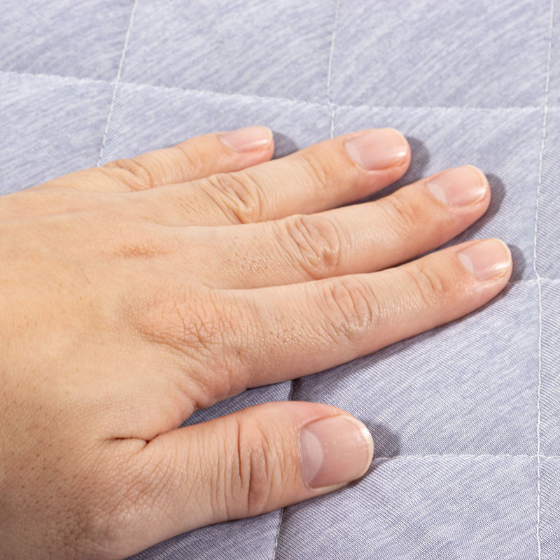 冷感枕つきペットベッド 60×40×11cm ブルー