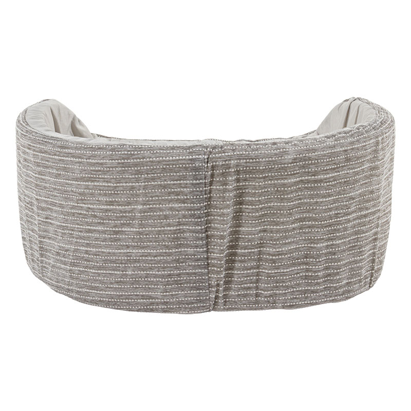 ひんやり丸形ペットベッド Sサイズ 40×27×15cm グレー