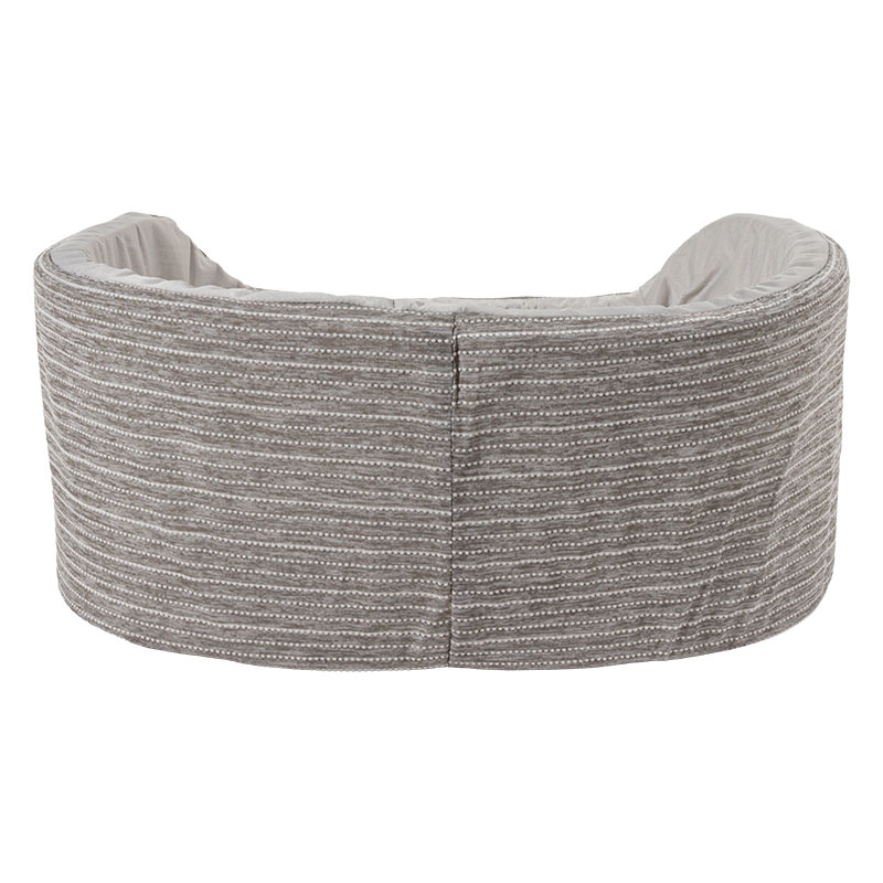 ひんやり丸形ペットベッド Mサイズ 46×37×17cm グレー