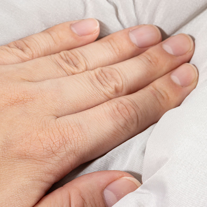 ひんやり丸形ペットベッド Mサイズ 46×37×17cm グレー