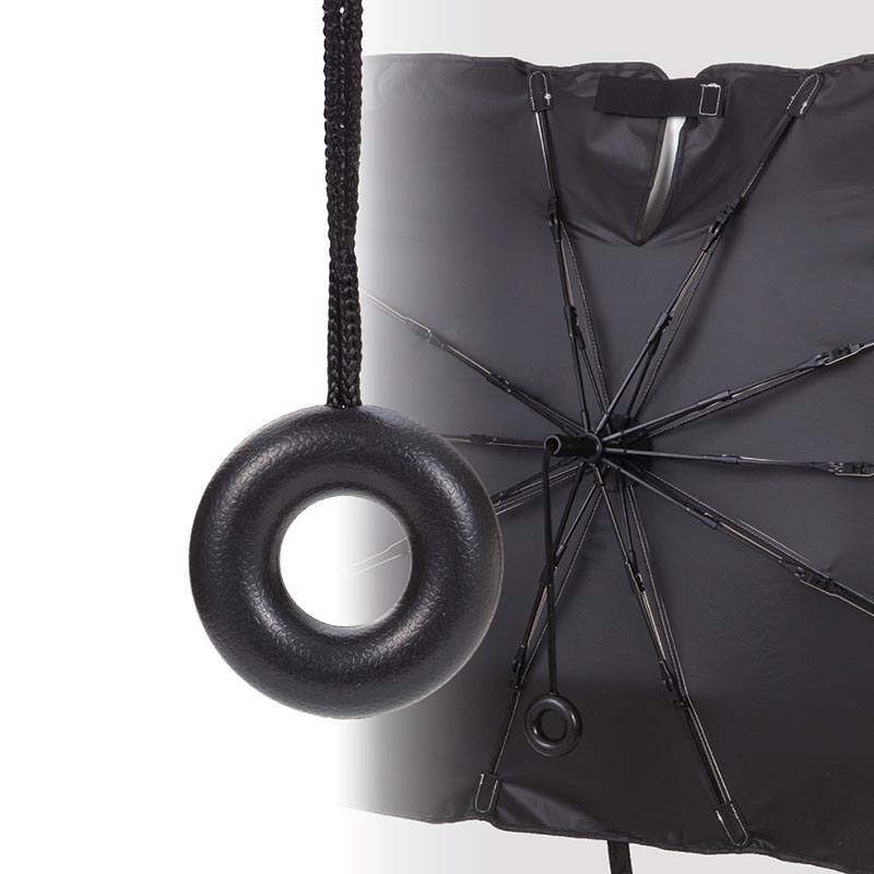 車内の温度が上がりにくい 傘型フロントシェード M 軽自動車｜普通車用 約幅125×高さ65cm