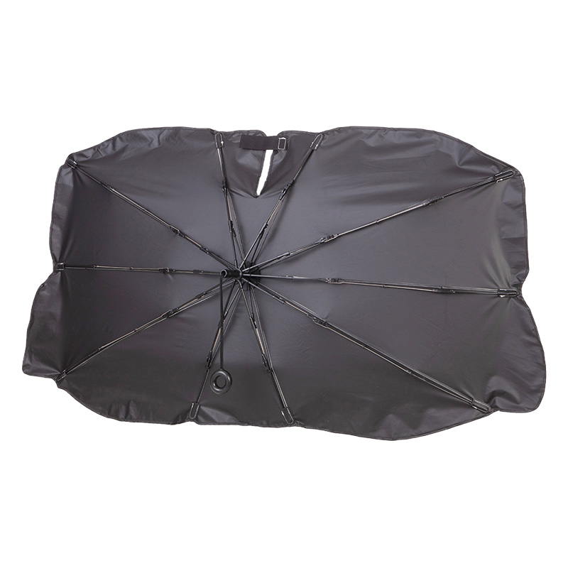 車内の温度が上がりにくい 傘型フロントシェード L 普通車｜大型車用 約幅138×高さ77cm