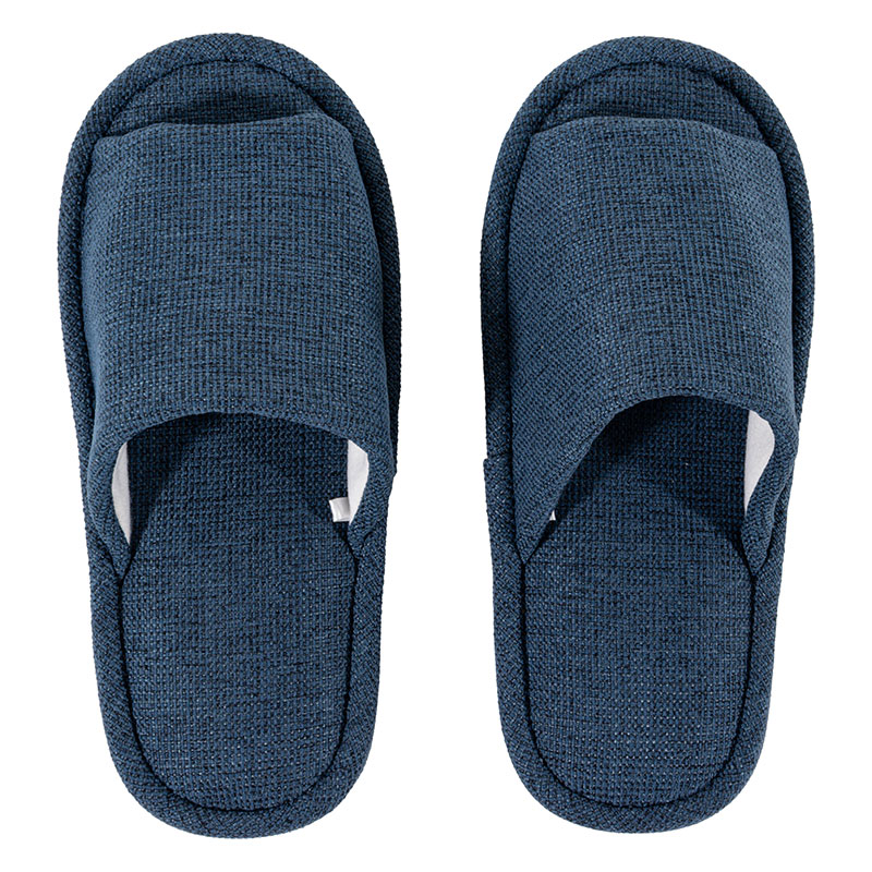スリッパ 無地 M(23-25cm)ネイビー