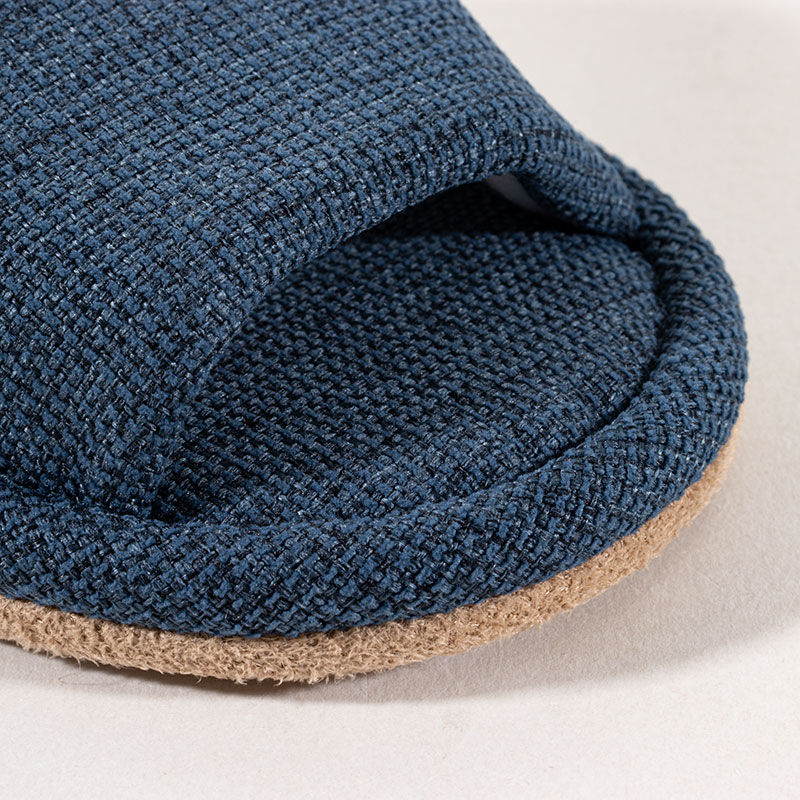 スリッパ 無地 M(23-25cm)ネイビー