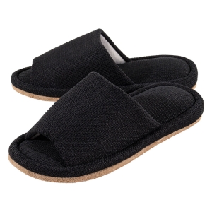 スリッパ 無地 M(23-25cm)ブラック