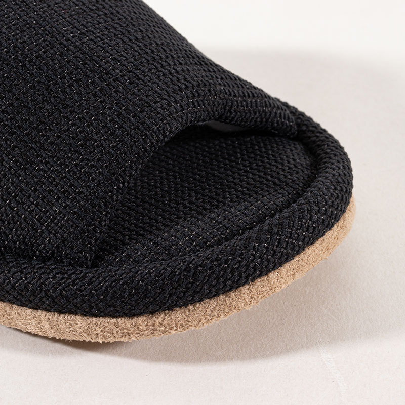 スリッパ 無地 M(23-25cm)ブラック