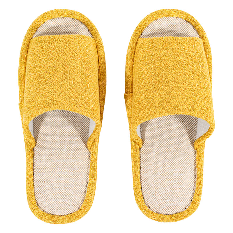 綿スリッパ フリー 24-26cm イエロー