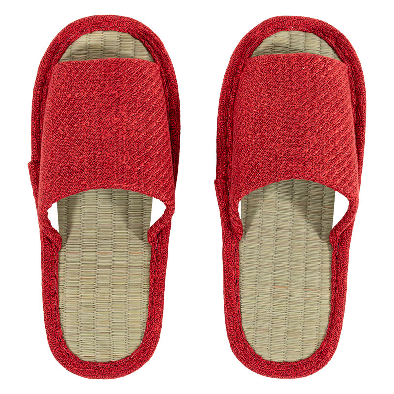 い草スリッパ フリー 24-26cm レッド