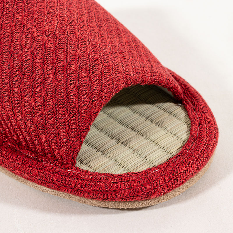 い草スリッパ フリー 24-26cm レッド