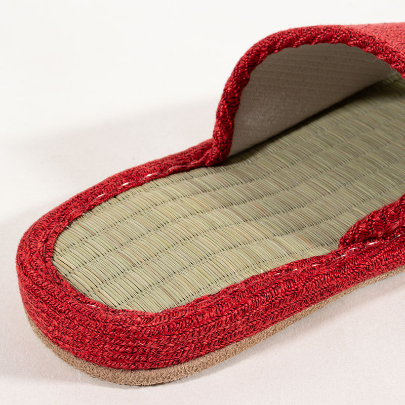 い草スリッパ フリー 24-26cm レッド