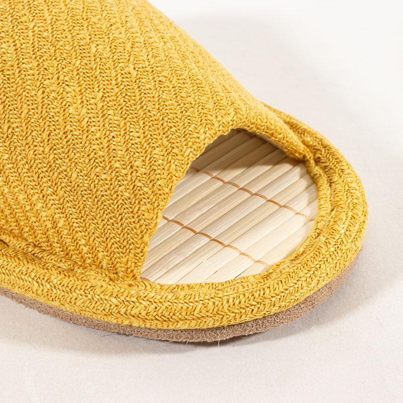 竹スリッパ フリー 24-26cm イエロー