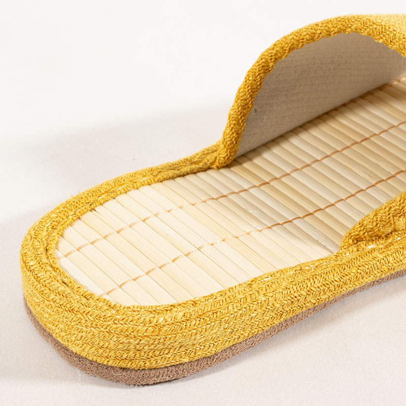 竹スリッパ フリー 24-26cm イエロー