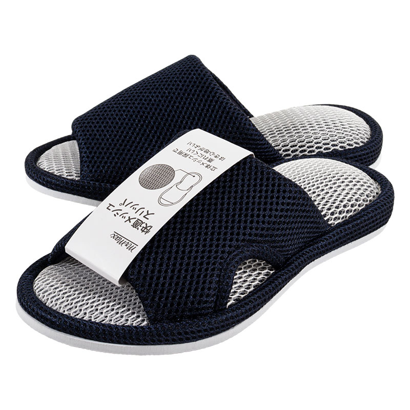 快適メッシュスリッパ L(25-27cm)ネイビー