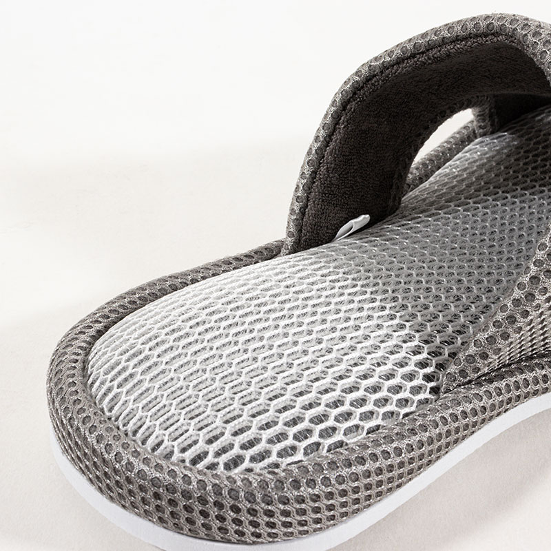 快適メッシュスリッパ L(25-27cm)グレー