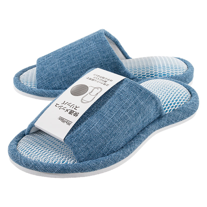 快適メッシュスリッパ L(25-27cm)ブルー