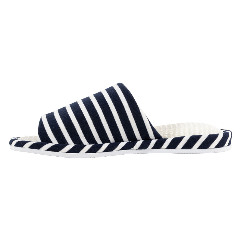 快適メッシュスリッパ L(25-27cm)ボーダーネイビー