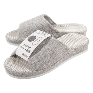 フィットする 年中快適スリッパ M(23-25cm)グレー