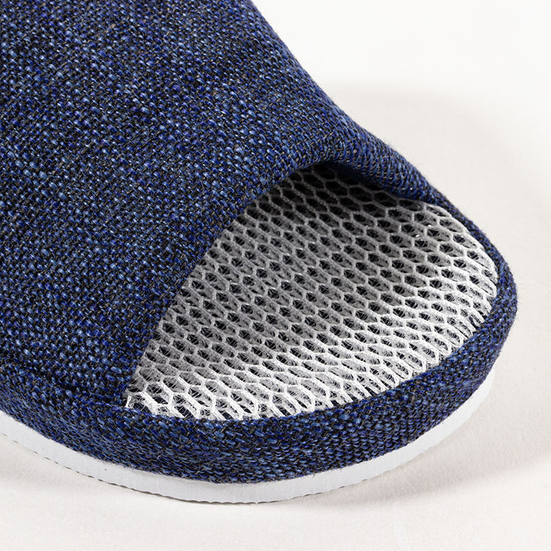 フィットする 年中快適スリッパ L(25-27cm)ネイビー