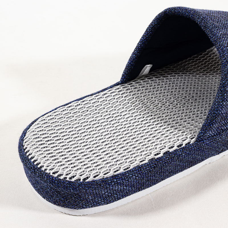 フィットする 年中快適スリッパ L(25-27cm)ネイビー