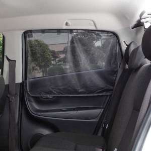 マグネットメッシュカーテン L 約幅80×高さ52cm 2枚入