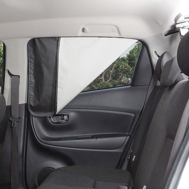 車内の温度が上がりにくい マグネットメッシュカーテン M 約幅70×高さ52cm 2枚入