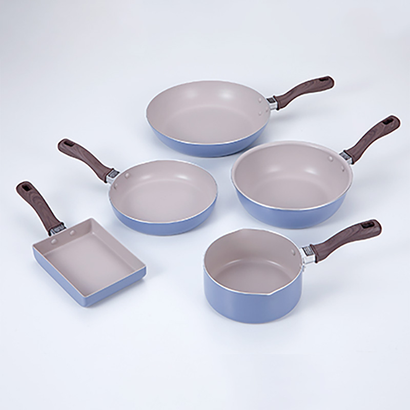 デイリークック フライパン 20cm ガス火・IH対応 ブルー IHFP20-26SSBL