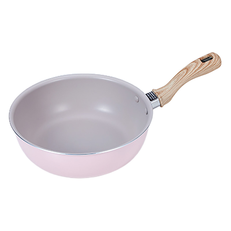 デイリークック フライパン 21cm 深型 ガス火・IH対応 ピンク IHDFP21-26SSP