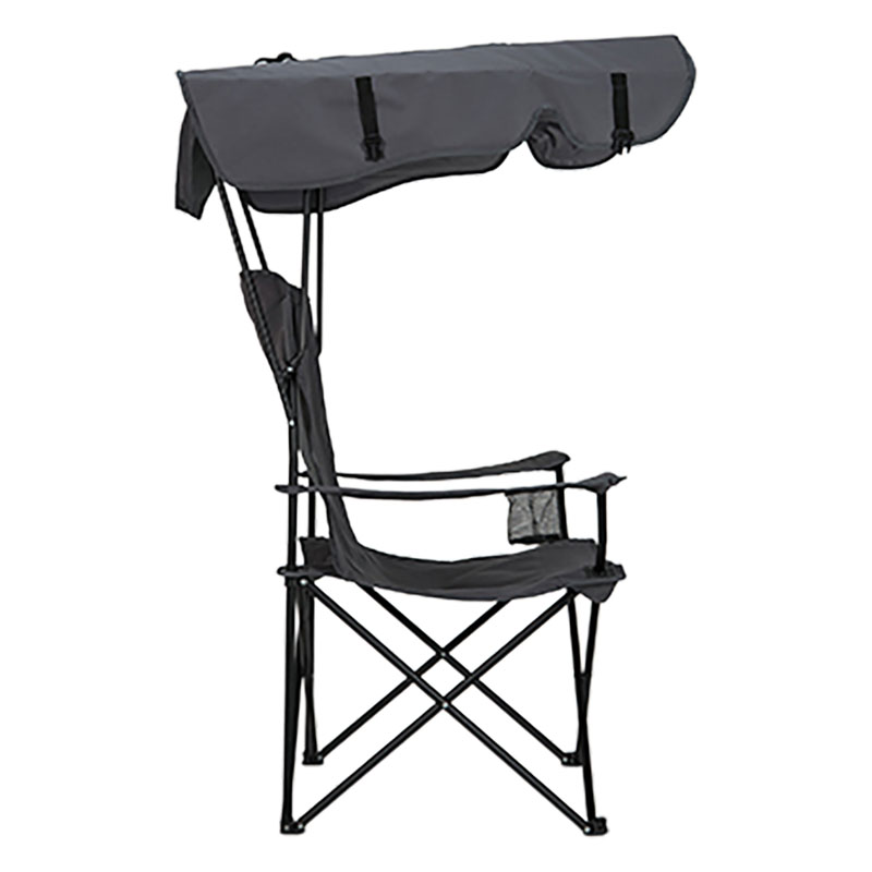 シェード付アウトドアチェア ブラック