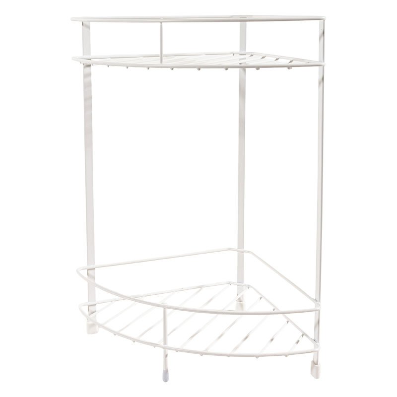 バス用 コーナーラック 2段 ホワイト