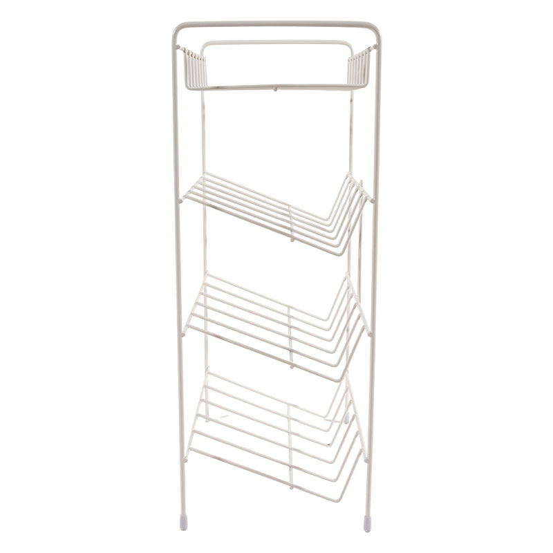 バス用 シャンプーラック 4段 ホワイト