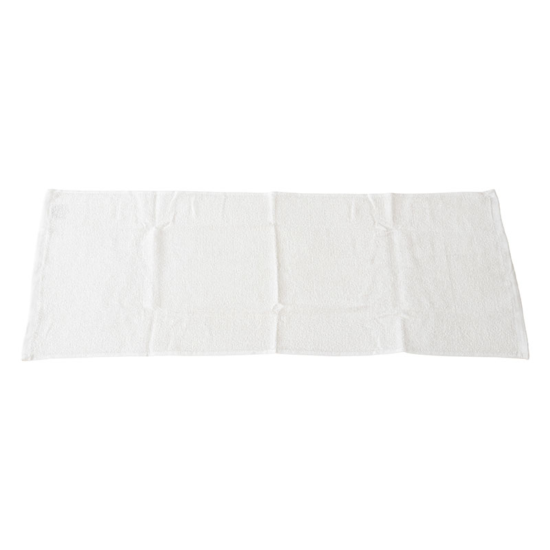 薄手でしぼりやすい フェイスタオル 34×80cm 5枚組 ホワイト