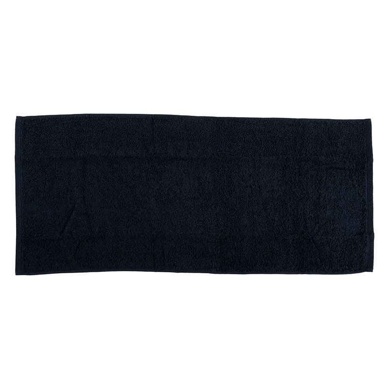 【お取り寄せ商品】しっかり フェイスタオル ループ付き 34×80cm 無地 ネイビー