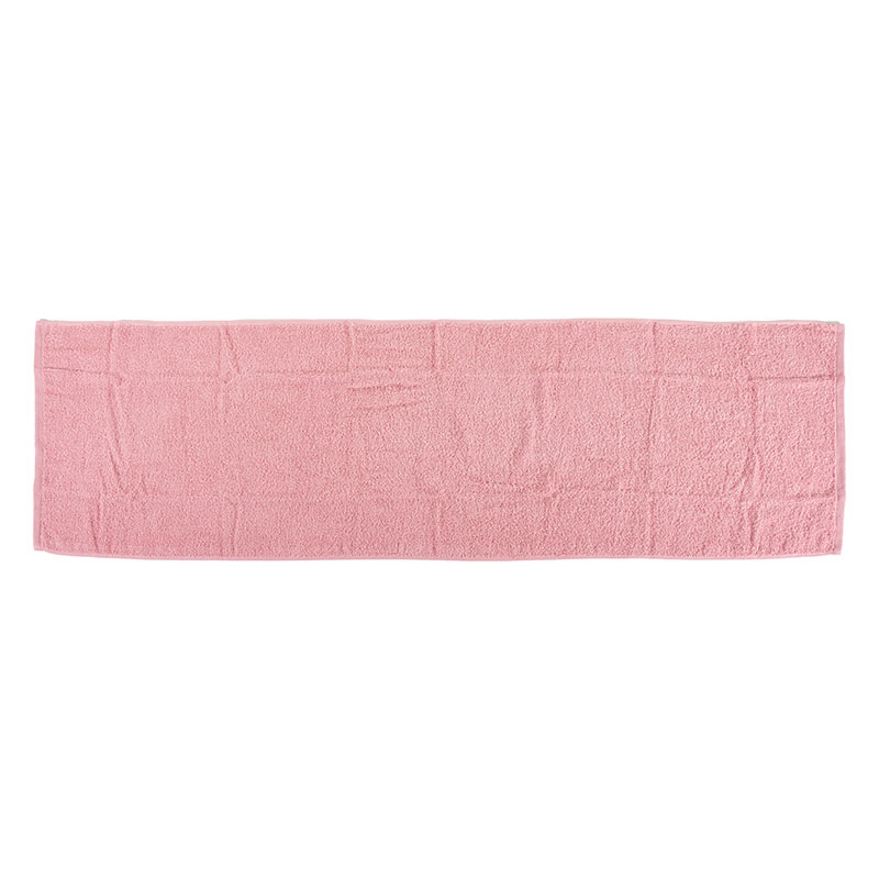【お取り寄せ商品】しっかり スリムバスタオル ループ付き 34×120cm 無地 ピンク