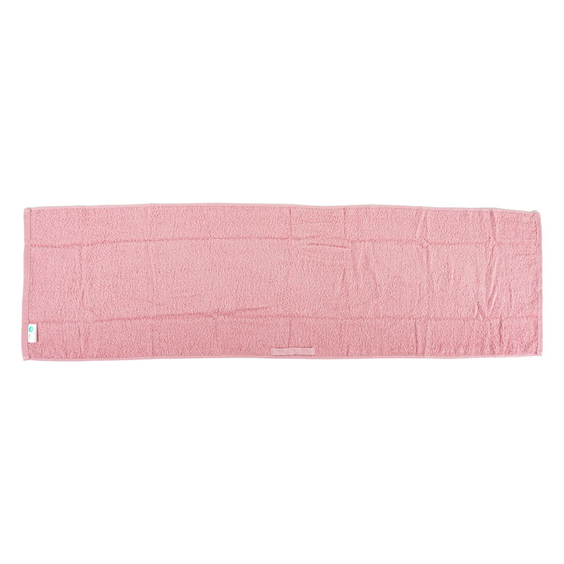 【お取り寄せ商品】しっかり スリムバスタオル ループ付き 34×120cm 無地 ピンク