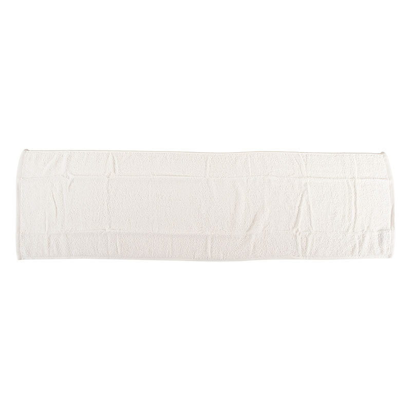 【お取り寄せ商品】しっかり スリムバスタオル ループ付き 34×120cm 無地 ホワイト