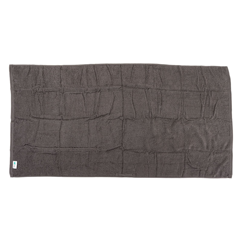 【お取り寄せ商品】しっかり バスタオル ループ付き 60×120cm 無地 グレー