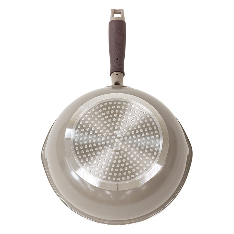 キズに強い、高い耐久性！ダイヤモンド＋マーブルコーティング 軽量加工 深型フライパン22cm ガス火・IH対応 IHDFP22-DM200