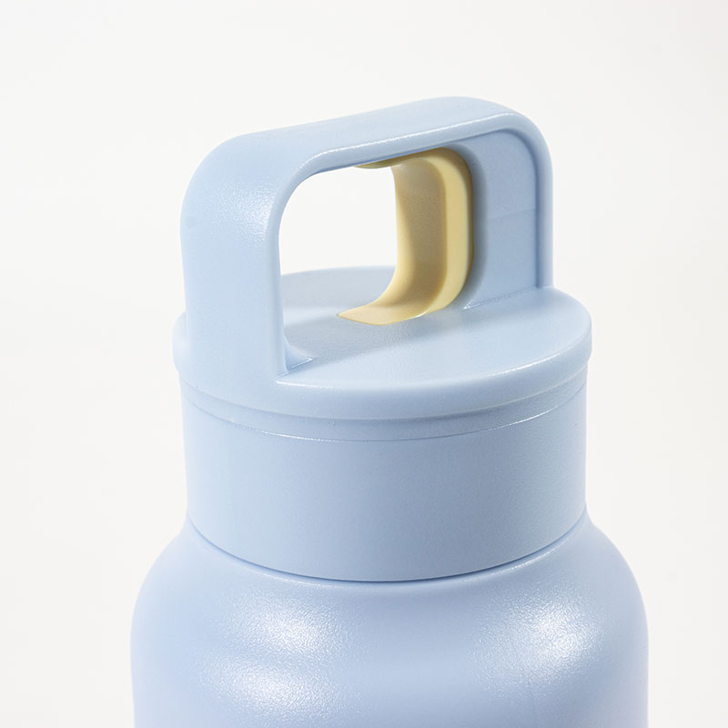 大きな氷も入る ステンレス マグボトル ワンプッシュタイプ 480ml ブルー 保温・保冷 MX-HWMB480BL