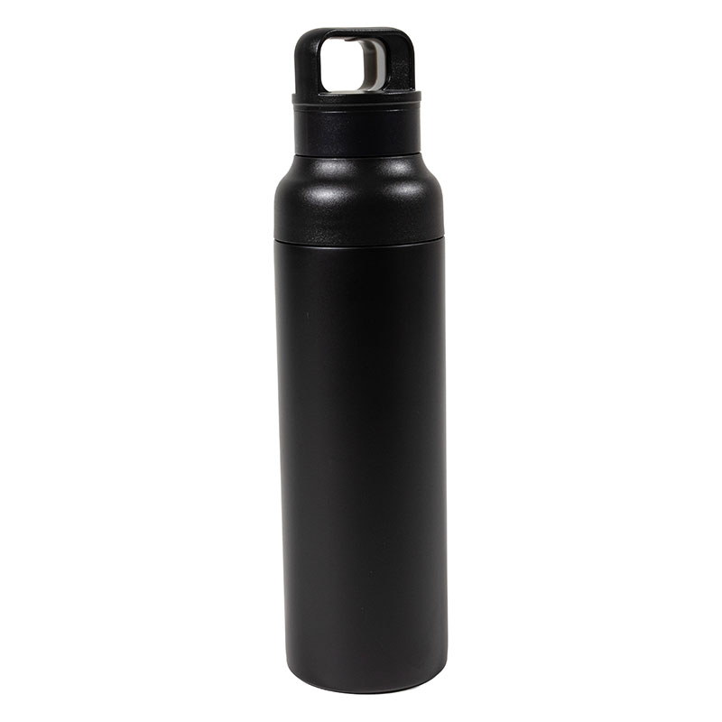 大きな氷も入る ステンレス マグボトル ワンプッシュタイプ 600ml ブラック 保温・保冷 MX-HWMB600BK