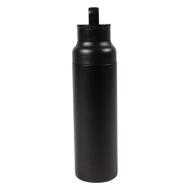 大きな氷も入る ステンレス マグボトル ワンプッシュタイプ 600ml ブラック 保温・保冷 MX-HWMB600BK