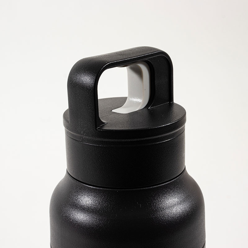 大きな氷も入る ステンレス マグボトル ワンプッシュタイプ 600ml ブラック 保温・保冷 MX-HWMB600BK