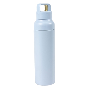 大きな氷も入る ステンレス マグボトル ワンプッシュタイプ 600ml ブルー 保温・保冷 MX-HWMB600BL