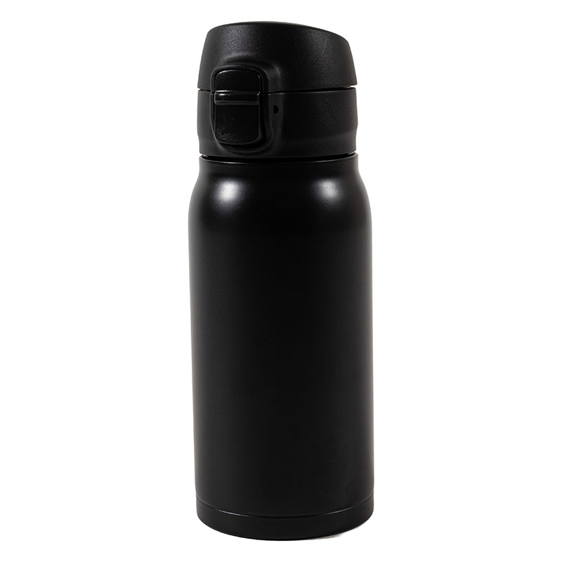 パッキンを失くさない ステンレスマグボトル ワンタッチタイプ 350ml ブラック 保温・保冷 MX-WMBS350BK