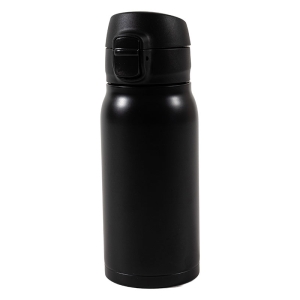 パッキンを失くさない ステンレスマグボトル ワンタッチタイプ 350ml ブラック 保温・保冷 MX-WMBS350BK